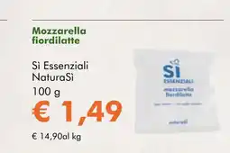 NaturaSí Mozzarella fiordilatte oferta