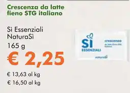 NaturaSí Crescenza da latte fieno STG italiano oferta