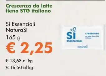 NaturaSí Crescenza da latte fieno STG italiano oferta