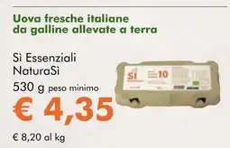 NaturaSí Uova fresche italiane da galline allevate a terra oferta