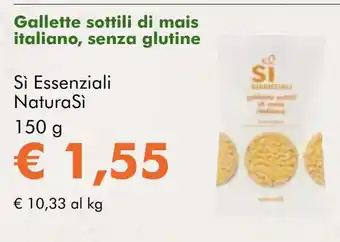 NaturaSí Gallette sottili di mais italiano, senza glutine oferta