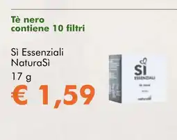 NaturaSí Tè nero contiene 10 filtri oferta