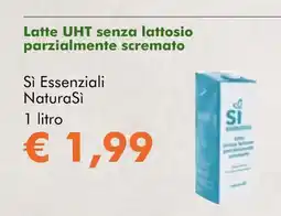 NaturaSí Latte UHT senza lattosio parzialmente scremato oferta