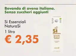 NaturaSí Bevanda di avena italiana. Senza zuccheri aggiunti oferta