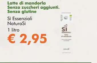 NaturaSí Latte di mandorla Senza zuccheri aggiunti. Senza glutine oferta