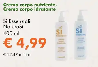NaturaSí Crema corpo nutriente, Crema corpo idratante oferta