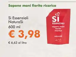 NaturaSí Sapone mani fiorito ricarica oferta