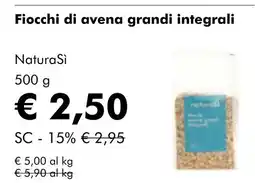 NaturaSí Fiocchi di avena grandi integrali oferta