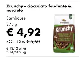 NaturaSí Krunchy cioccolato fondente & nocciole oferta