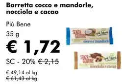 NaturaSí Barretta cocco e mandorle, nocciola e cacao oferta