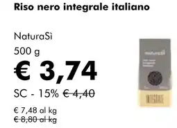 NaturaSí Riso nero integrale italiano oferta