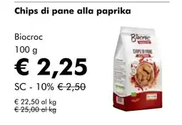 NaturaSí Chips di pane alla paprika oferta