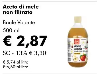 NaturaSí Aceto di mele non filtrato oferta