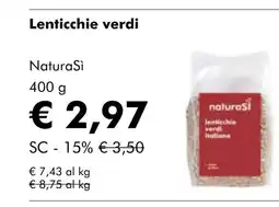 NaturaSí Lenticchie verdi oferta
