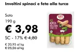 NaturaSí Involtini spinaci e feta alla turca oferta