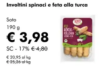NaturaSí Involtini spinaci e feta alla turca oferta