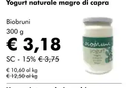NaturaSí Yogurt naturale magro di capra oferta