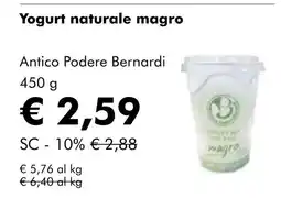 NaturaSí Yogurt naturale magro oferta