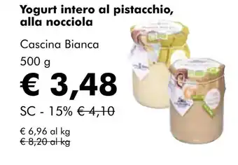 NaturaSí Yogurt intero al pistacchio, alla nocciola oferta