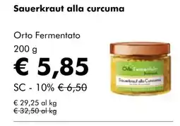NaturaSí Sauerkraut alla curcuma oferta
