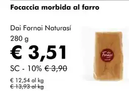 NaturaSí Focaccia morbida al farro oferta