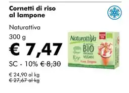 NaturaSí Cornetti di riso al lampone oferta