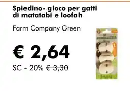 NaturaSí Spiedino- gioco per gatti di matatabi e loofah oferta