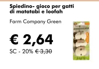 NaturaSí Spiedino- gioco per gatti di matatabi e loofah oferta