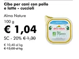 NaturaSí Cibo per cani con pollo e latte-cuccioli oferta
