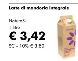 NaturaSí Latte di mandorla integrale oferta