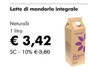 NaturaSí Latte di mandorla integrale oferta