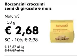 NaturaSí Bocconcini croccanti semi di girasole e mais oferta