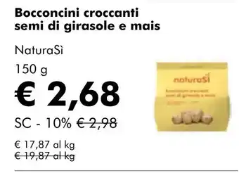 NaturaSí Bocconcini croccanti semi di girasole e mais oferta