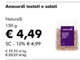 NaturaSí Anacardi tostati e salati oferta