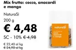 NaturaSí Mix frutta: cocco, anacardi oferta