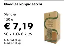 NaturaSí Noodles konjac secchi oferta