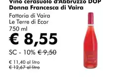 NaturaSí Vino cerasuolo d'Abbruzzo DOP Donna Francesca di Vaira oferta
