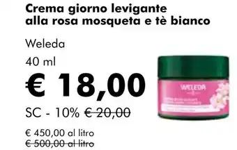 NaturaSí Crema giorno levigante alla rosa mosqueta e tè bianco oferta