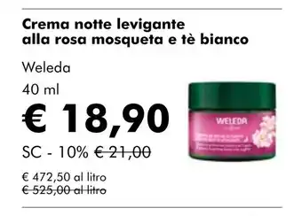 NaturaSí Crema notte levigante alla rosa mosqueta e tè bianco oferta