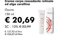 NaturaSí Crema corpo rassodante retinale ed alga corallina oferta