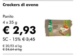 NaturaSí Crackers di avena oferta