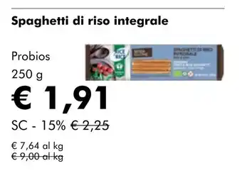 NaturaSí Spaghetti di riso integrale oferta