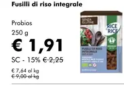 NaturaSí Fusilli di riso integrale oferta
