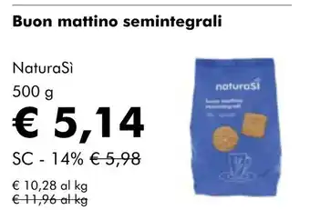NaturaSí Buon mattino semintegrali oferta