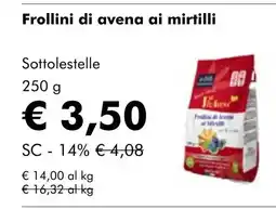 NaturaSí Frollini di avena ai mirtilli oferta