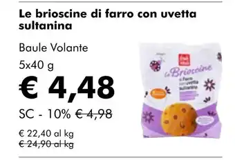 NaturaSí Le brioscine di farro con uvetta sultanina oferta