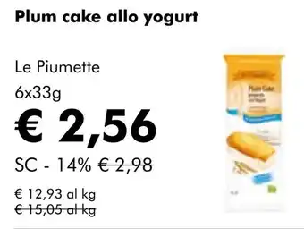 NaturaSí Plum cake allo yogurt oferta