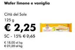 NaturaSí Wafer limone e vaniglia oferta