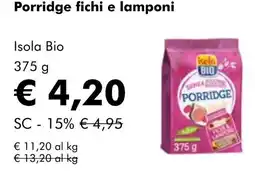 NaturaSí Porridge fichi e lamponi oferta