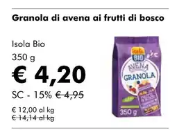 NaturaSí Granola di avena ai frutti di bosco oferta